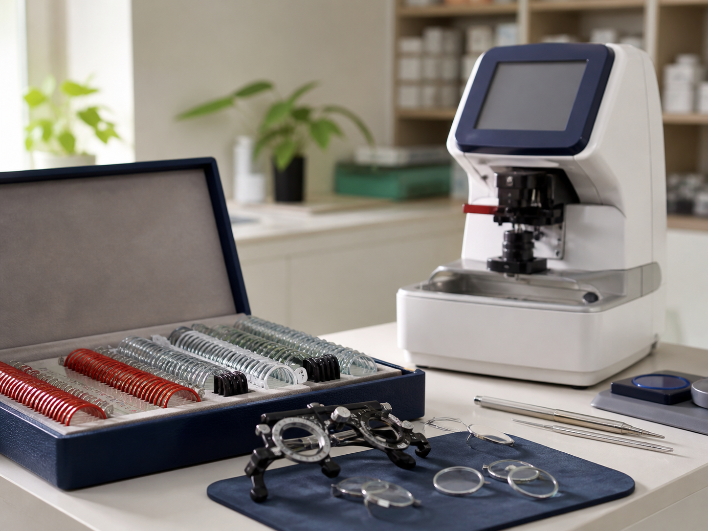 Trial lenses and digital ophthalmology diagnostic equipment
